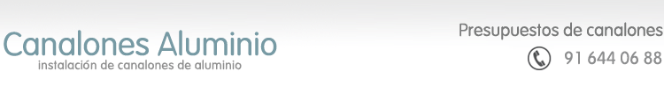 Canalones de Aluminio